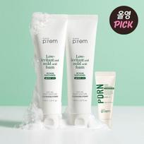 Make P:REM Moisture Cleansing Foam 150ml 1+1 Promotion (+PDRN Cleansing Milk 21ml) white