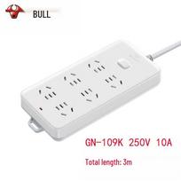 BULL GN-109K 6-Outlet Master Control Power Strip 3m