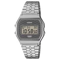 CASIO Vintage Classic Self-adjusting Wristband Quartz Steel Strap Uniform for Men and Women Gray Dial A159WEVJ-7 pilka spalva