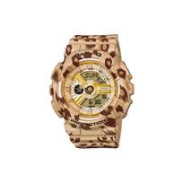 CASIO BABY G Kvarcinis Mechanizmas Dervos Dirželis Laikrodis Moteriškas Laikrodis Daugiaspalvis Ciferblatas BA-110LP-9A Leopard print strap beige