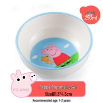 Peppa Pig Kids Melamine Feeding Bowl gray