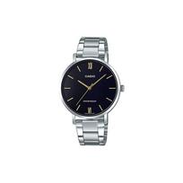 Casio STANDARD Series Simple and Generous Quartz Movement Stainless Steel Strap Japanese and Korean Women's Watch Silver Dial LTP-VT01D-1B sidabras