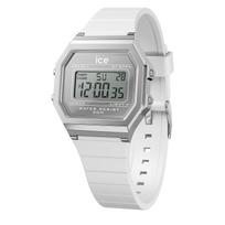 Įgaliotasis platintojas [Ice-watch] Ledo laikrodis vyriškas moteriškas 022734 ICE skaitmuo retro metalinis sidabrinis veidrodis baltas mažas 32mm skaitmeninis balta