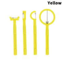 4Pcs Tongue Tip Oral Care Exercise For Children Speech Therapy  Sensory Rehabilitation Oral Tongue Muscle Trainer Talk yellow