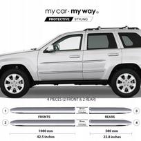 JEEP Grand Cherokee III chromuotos durų apdailos