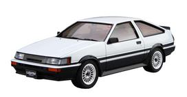 AOSHIMA Modelių automobilių serija Toyota AE86 Corolla Levin 1985 Plastikinis modelis 1/24 Nr. 17 GT-APEX gray
