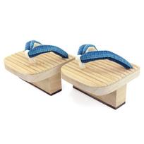 Takeharu One Tooth Geta Tengu Clogs Paulownia Shijira Balance Core Training Sandals Made in Japan Posture Correction Athlete Type Blue M mėlyna