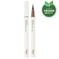 THE FACE SHOP FMGT Ink Graffiti Brush Pen Shading Liner, Ash Light Brown, 1 piece white