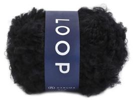 Yokota DARUMA Loop Extra Pack of 5850 Yarn, Thick, Col. 6, Black, 30g, Approx. 43m, 5, blue