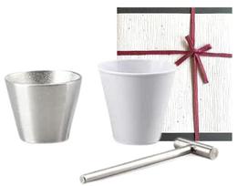 with Nousaku Japanese Hammer kit tumbler [Wrapping paper] white