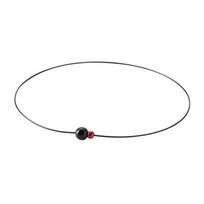 phiten RAKUWA karoliai Vielutė EXTREME Veidrodinė dviguba kamuoliukų 40cm Phiten pažangi technologija Juoda/Raudona [Sustingę pečiai] [Sustingęs kaklas] [Naudoja Metax] gray