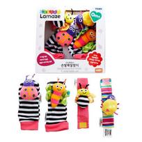 Lamaze riešo ir kulkšnies barškučių rinkinys korėjietiški vaikiški žaislai red