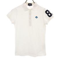 PEARLY GATES made in Japan golf Short sleeve Polo shirt white Fawn Women Used white