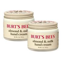 Burt's Bees Almond Milk Hand Cream High Moisturizing Hand Exfoliation 56g 2 Pieces beige