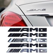 Benz amg 3D Plastic Car Emblem Sticker for Mercedes benz AMG CLA GLK W221 W212 W213 W176 W177 W205 Decoration Interior Mouldings SLCBT-A 2016-2023 matinė juoda spalva