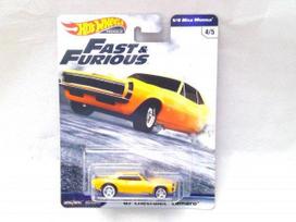 Unopened Hot Wheels Premium Fast Furious Chevrolet Camaro (SQ1034) & '67 gray