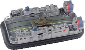Japan Maritime Force Air Cushion Boat with Japan Ground Force Type 74 Tank Model D04SP Pit-Road 1/144 Self-Defense  Type 1  Self-Defense (Plastic Kit) gray