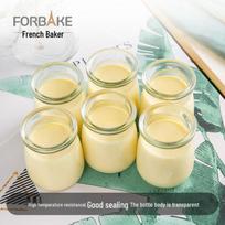 Fabaker Stikliniai pudingo ir jogurto indai beige