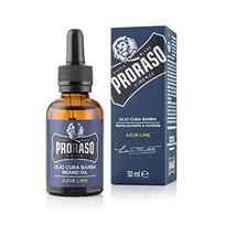 PRORASO Barzdos aliejus Azur Lime Po skutimosi priemonė Stilizavimas barzdai Pagaminta Italijoje 30ml, 1 vnt., 1ml gray