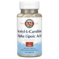KAL, acetyl-L-carnitine & Alpha Lipoic Acid, 60 tablets