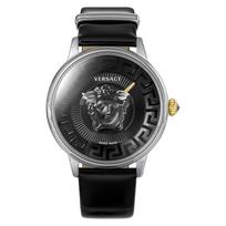 Versace Medusa Alchemy Black Quartz 5 ATM Water Black Watch, Dial, Movement, Resistance, Unisex, VE6F00123, [Used]
