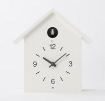 Wall Clocks Muji White Cuckoo Large Width 255 x Depth 125 x Height 267mm MJ-CCWL1/83829810 balta