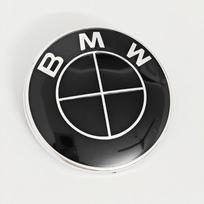 2026 Hot 1/2Pcs For BMW E46 E90 F30 F10 F20 G20 E87 E63 E60 F01 F02 G14 74mm 82mm Car Front Hood Emblem Trunk Rear badge logo  Accessorie CVB2 74mm 1pc black
