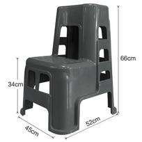Multi-functional Car Wash Step Stool Ladder black