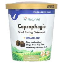Coprophagia, Fecal Ingestion Suppressant, Respiratory Aid, For Dogs, Soft Chews, 70 Count, 154G (5.4Oz) blue