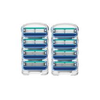 [Suderinamas] Gillette Fusion Manual 5 sluoksnių skutimosi peiliukas Power Pro Shield Glide, 4 dalys, 2 skardinės, Korėjos skutimosi peiliukai blue