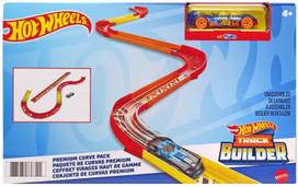 „Hot Wheels Track Builder Premium Curve Pack 1 Mini GLC88“ [yra automobilis] white
