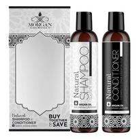 Morgan Cosmetics Natural Argan Oil Shampoo + Conditioner, 1 piece gray