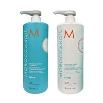 Moroccanoil Moisture Repair Shampoo + Conditioner 1000ml set, 1L, 1 piece white