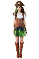 Party City Cosplay Brown Pirate Brown Women's ruda