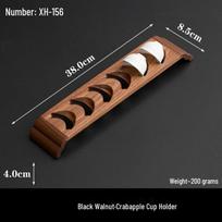 Shangqi Wooden Teapot Tray and Holder brown