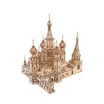 Woods St. Baziliko katedra 3D Trimatė dėlionė Korėja 3d dėlionė beige