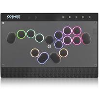 Haute42 Arcade Stick valdiklis be svirties, juodas, pritaikomi mygtukai, magnetinis nuimamas skydelis, suderinamas su Pasaulio čempionatu EVO, profesionalios klasės juoda