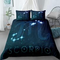Vandenio Zodiako ženklas Patalynės Komplektas Karališko Dydžio Karalienės Dvigulės Pilnos Dvigulės Vienvietės Dydžio Antklodės Užvalkalas Pagalvės Užvalkalas Patalynės Rinkinys Įrankis 140x200cm 3pcs