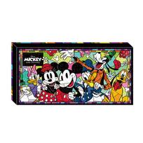 Disney Glass Art Mickey & Friends 120-Piece Jigsaw Puzzle - Perfect for Home Hobbyists blue
