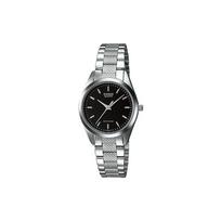 CASIO Moteriškas standartinės serijos juodas laikrodis LTP-1274D-1A LTP-1274D-1A Black Dial black