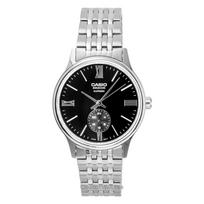Casio Beside Analog Stainless Steel Black Dial Quartz BMS-100D-1AV Men's Watch juoda