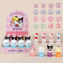 Bus Geras Sanrio Figūrėlės Personažas Komplimentas Žaislas Antspaudas 16 Vienetų 1 Dėžutė Dakku Antspaudas Korėjietiški populiarūs žaislai pink