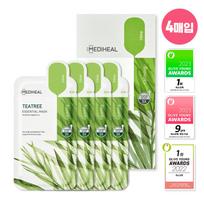 MEDIHEAL Arbatmedžio esencijos kaukė 2 vnt. Specialus rinkinys (+2ea) green
