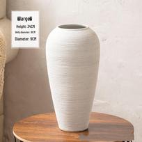 Jingdezhen Nordic Keramininė sausų gėlių hidroponinė vaza gray
