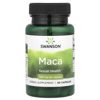 Swanson, Maca, 500 mg, 60 kapsulių