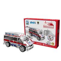 Q Bookshelf 3D Ambulance Puzzle Kit gray