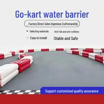 Modular Go-Kart Track Water Barrier gray