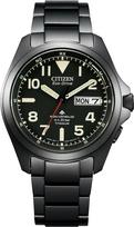 Promaster Watch 20 bankomatų vandeniui atsparus radijo saulės spindulių dienos datos juodas [Citizen] ir AT6085-50E vyrų juoda