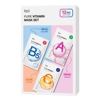 Dr. G Grynas vitaminas Kaukės rinkinys Vitaminas A 23g x 4 vnt. + Vitaminas B5 23g x 4 vnt. + Vitaminas C 23g x 4 vnt. Rinkinys, 1 rinkinys white