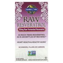 Gyvybės sodas, RAW Resveratrolis, 350 mg, 60 daržovių kapsulių